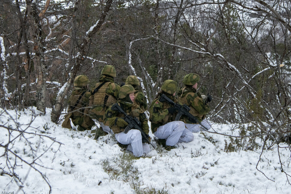OPPKLARING: Soldatene forsøker å lage minst mulig lyd når de er ute på oppdrag.