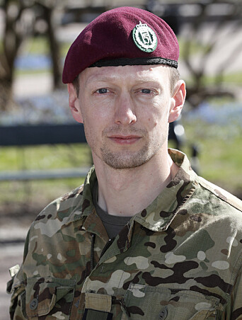 MEDALJE: Major Knut Flydal fik Krigskorset for innsatsen under et IS-angrep i Syria, 2017. MEDALJE: Major Knut Flydal fik Krigskorset for innsatsen under et IS-angrep i Syria, 2017.