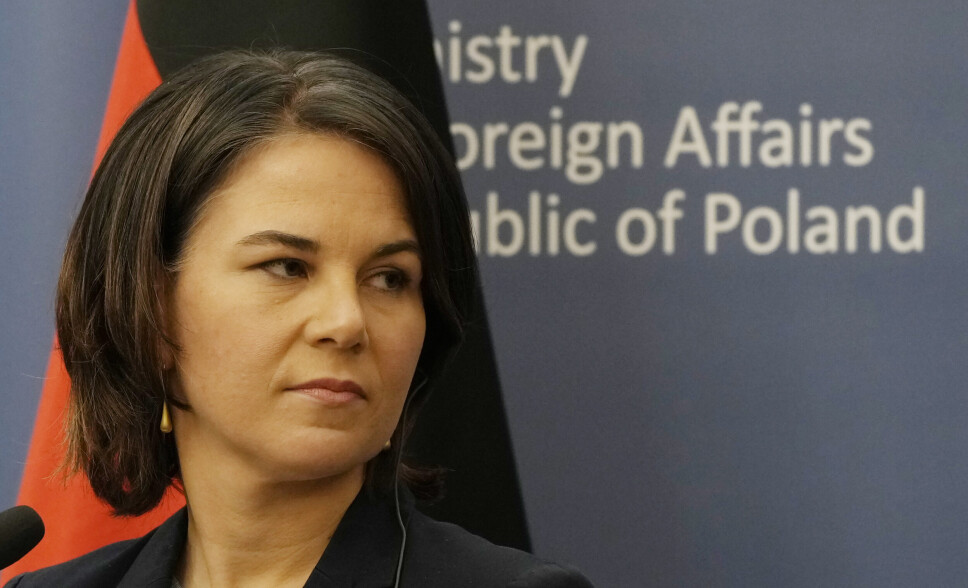 TRUSLER: Tyskland utenriksminister Annalena Baerbock vil stanse gassledningen til Russland om landet trapper opp Ukraina-konflikten.