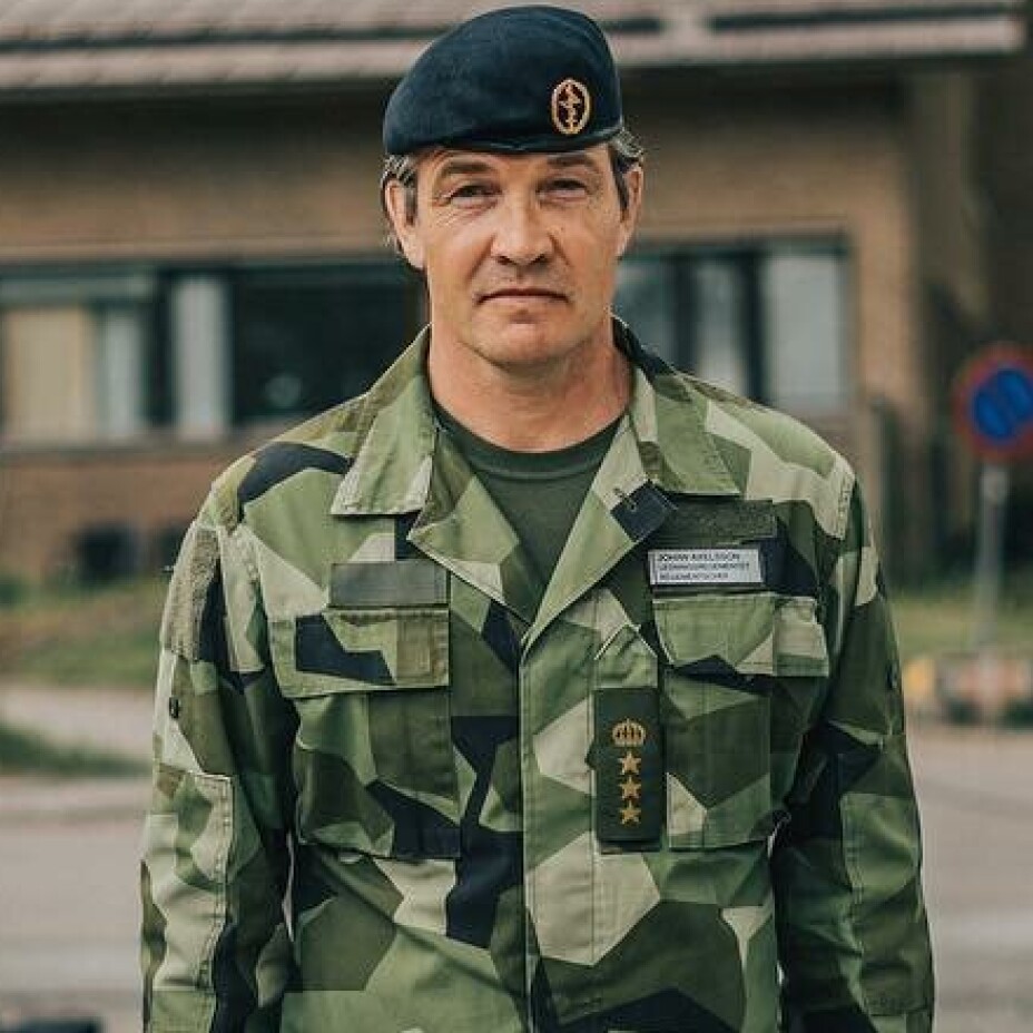LEDER: Sjef for Ledningsregimentet, Johan Axelsson.