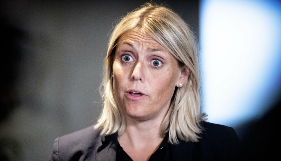 SMELL: Forsvarsminister Trine Bramsen informerte onsdag om budsjettsprekk for det danske Forsvaret.