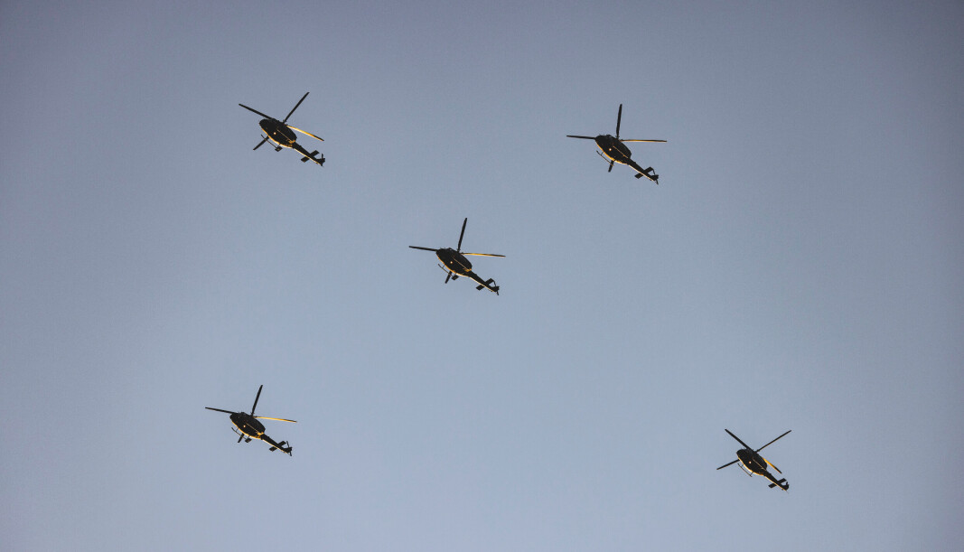 TRADISJON: Å fly i julestjerneformasjon har blitt en årlig tradisjon for Luftforsvaret. TRADISJON: Å fly i julestjerneformasjon har blitt en årlig tradisjon for Luftforsvaret.