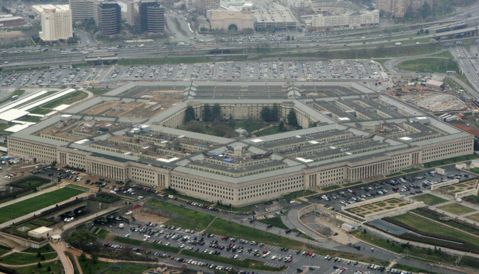 PENTAGON: Oversikts bilde over Pentagon i Washington, USA