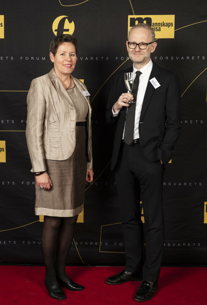 Nestleder Berit Nyman i Fagpressen og ansvarlig redaktør Roger Aarli-Grøndalen i Journalisten.