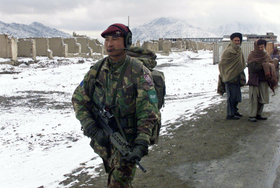 GURKHA: En Gurkha-soldat i britisk tjeneste i Kabul 2022.
