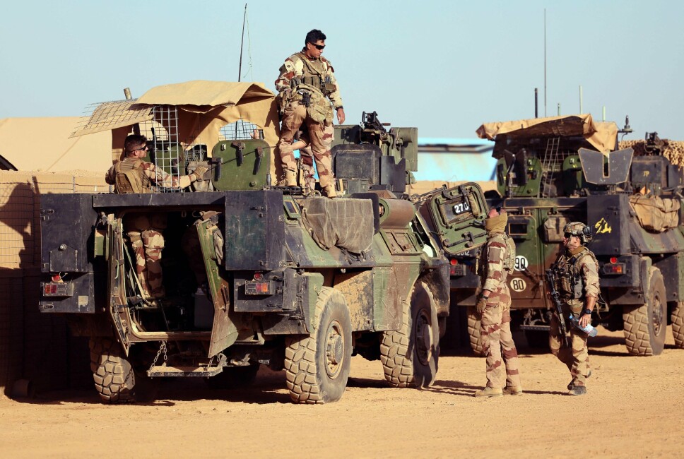 FORBEREDELSER: Dette bildet er datert 7. desember 2021 og viser franske soldater i Mali.