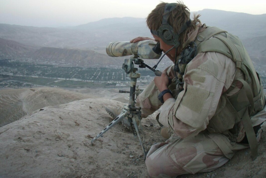 AFGHANISTAN: Jens Kvernmo har tidligere tjenestegjort som skarpskytter i Hæren. Her er han i Afghanistan i 2006.