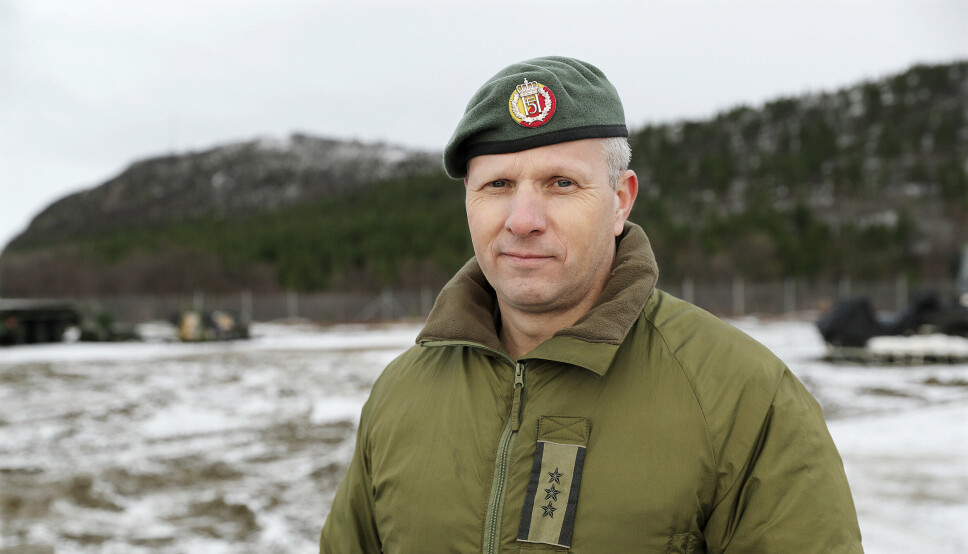 FINNMARK: Sjef for Finnmark Landforsvar oberst Tomas Beck sier de er i stand til å stå i mot flere typer angrep.
