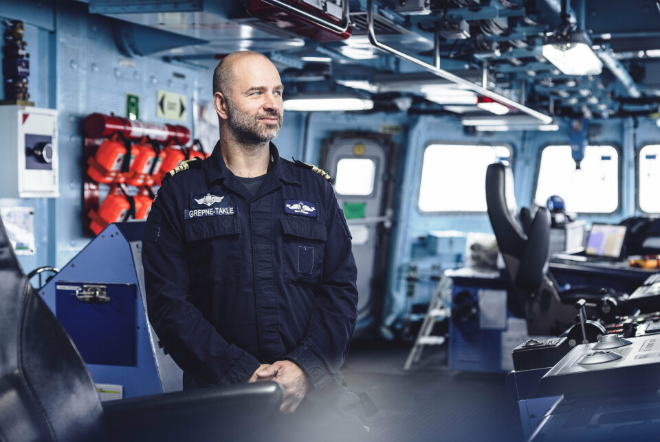 SKIPSSJEF: Skipssjef på KNM Fridtjof Nansen kommandørkaptein Ruben Grepne-Takle.