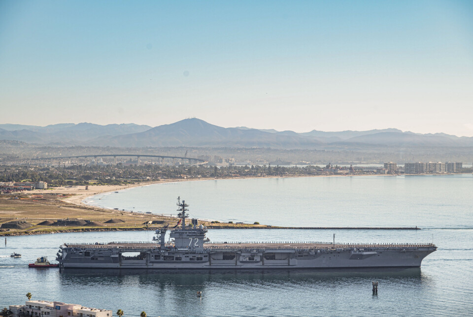 HANGARSKIP: USS Abraham Lincoln forlot San Diego mandag, og skal seile i indopasifiske havområder. HANGARSKIP: USS Abraham Lincoln forlot San Diego mandag, og skal seile i indopasifiske havområder.