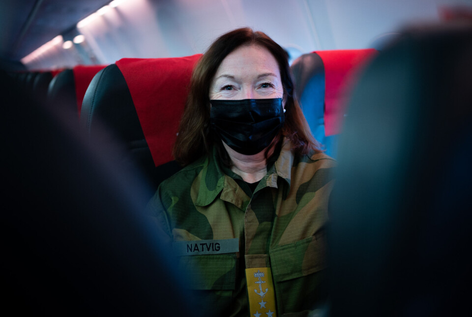 PÅ TUR: Forsvarssjefens nestkommanderende, viseadmiral Elisabeth Natvig, var på vei til Evenes for å overvære markeringen av at QRA-beredskapen flyttes til Evenes, da snø hindret lovlig landing.
