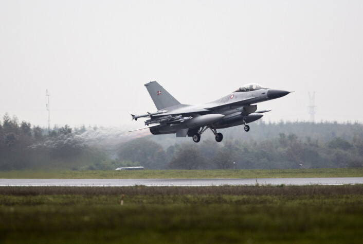 F-16: Fire danske jagerfly skal bidra til suverenitetshevdelse i de baltiske landene.