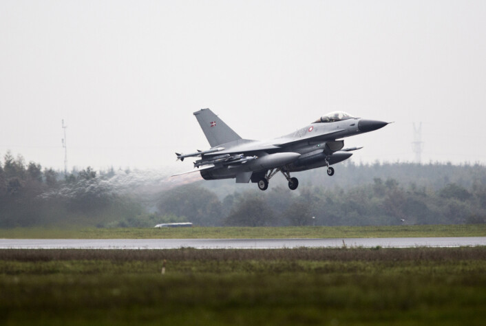 F-16: Fire danske jagerfly skal bidra til suverenitetshevdelse i de baltiske landene. F-16: Fire danske jagerfly skal bidra til suverenitetshevdelse i de baltiske landene.