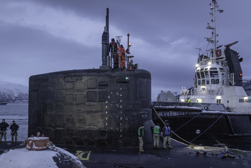 VIRGINIA-KLASSE: Ubåten er av Virgina-klassen, ifjor ankom søsterskipet USS Mexico samme kai.