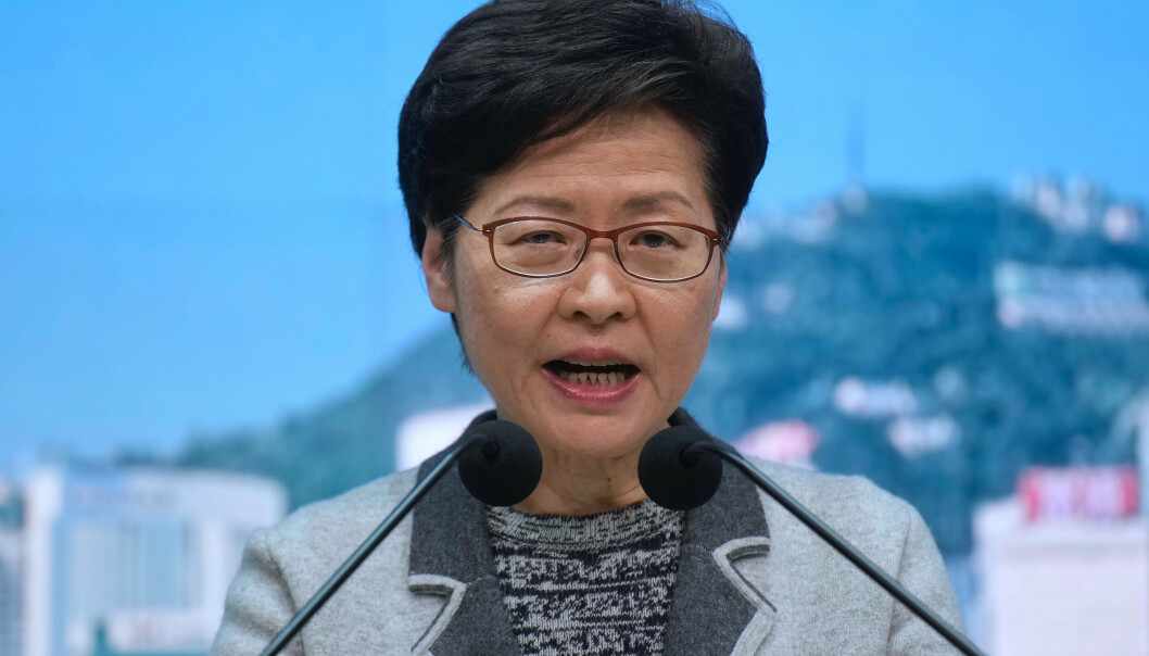 UTVIDER: Hongkongs regjeringssjef Carrie Lam. Nå vil myndighetene i landet utvide sikkerhetsloven.