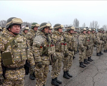 Russiskledede styrker trekker seg ut av Kasakhstan