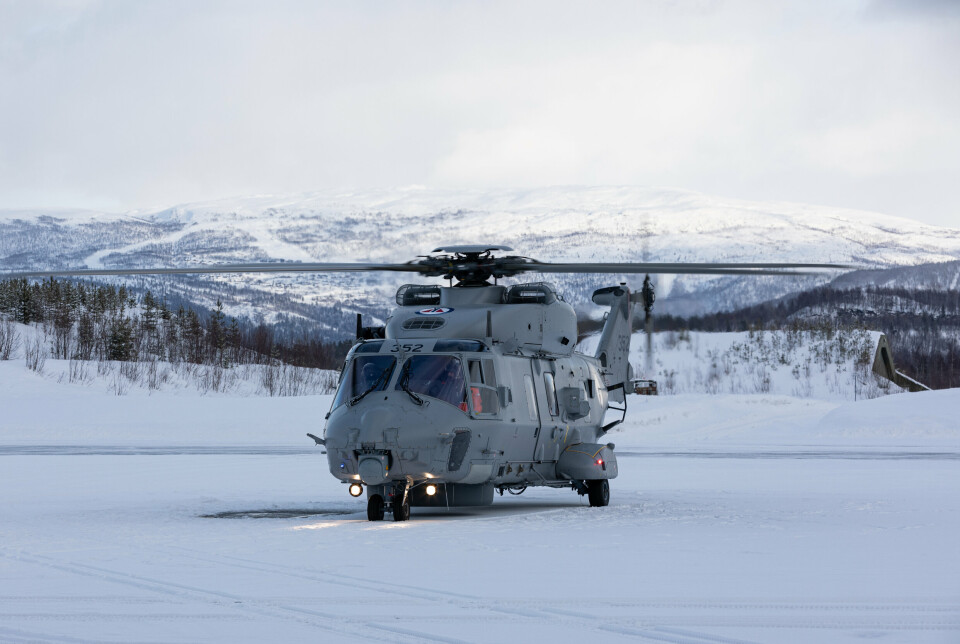 PROBLEM-MASKIN: Et NH90-helikopter avbildet på Bardufoss.