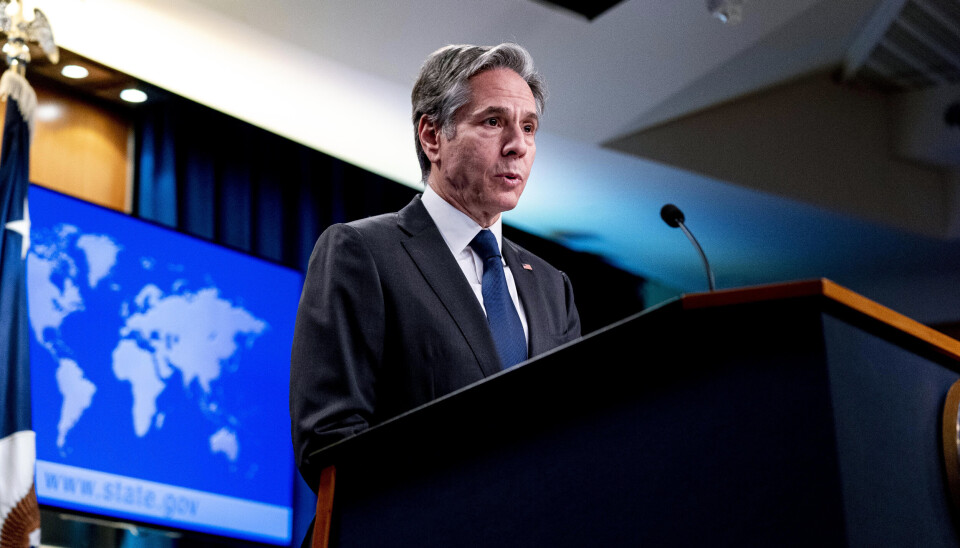 DIALOG: USAs utenriksminister Antony Blinken ber på nytt Nord-Korea om å inngå dialog med USA.