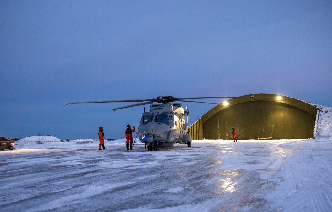 OMDISKUTERT: Et NH 90-helikopter på Andøya under øvelse FLOTEX i 2021.