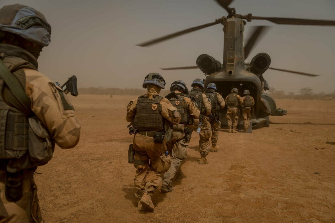 MALI: Svenske soldater i Mali. Landet trekker seg fra operasjon Takuba i løpet av året og skal vurdere bidraget til FN-operasjonen i landet.
