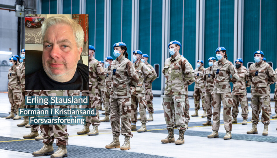 VETERANER?: Erling Stausland vil at alle som har tjenestegjort skal anerkjennes som veteraner, ikke bare de som har deltatt i internasjonale operasjoner.