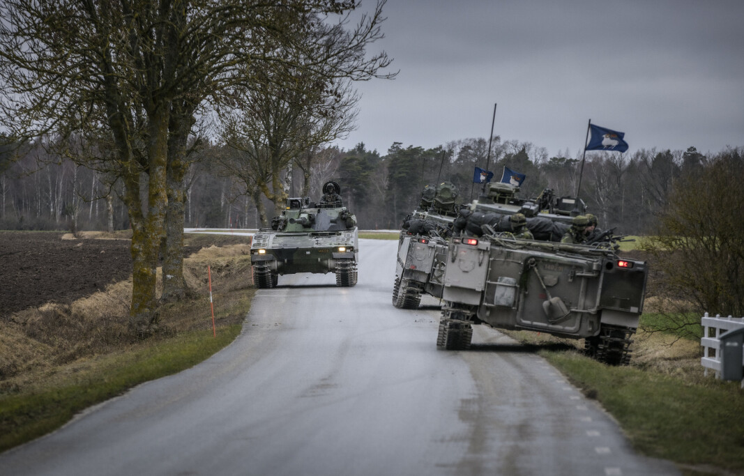 VISBY: Gotlands regiment patruljerer i Visby, nord på Gotland. Da de russiske fartøyene ankom Østersjøen, viste det svenske forsvaret mer tilstedeværelse. Nå har fartøyene forlatt Østersjøen. VISBY: Gotlands regiment patruljerer i Visby, nord på Gotland. Da de russiske fartøyene ankom Østersjøen, viste det svenske forsvaret mer tilstedeværelse. Nå har fartøyene forlatt Østersjøen.