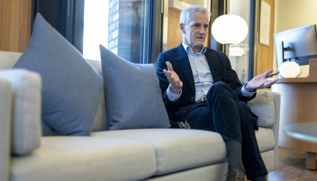 STØRE: Statsminister Jonas Gahr Støre under et intervju i Oslo nylig. Onsdag er han i Berlin. STØRE: Statsminister Jonas Gahr Støre under et intervju i Oslo nylig. Onsdag er han i Berlin.