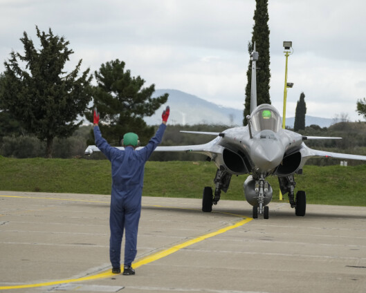 Franske kampfly på plass i Hellas