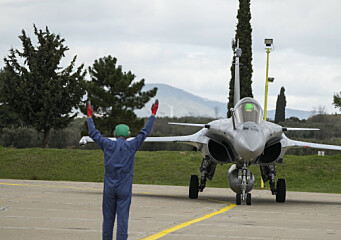 Franske kampfly på plass i Hellas