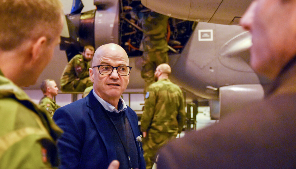 FMIN: Forsvarsminister Odd Roger Enoksen, her under et besøk på Andøya flystasjon.