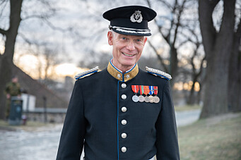 SALUTTERTE: Brigader Arne Opperud hadde ansvar for saluttene på Akershus festning. Han syns det er like stas hver gang.