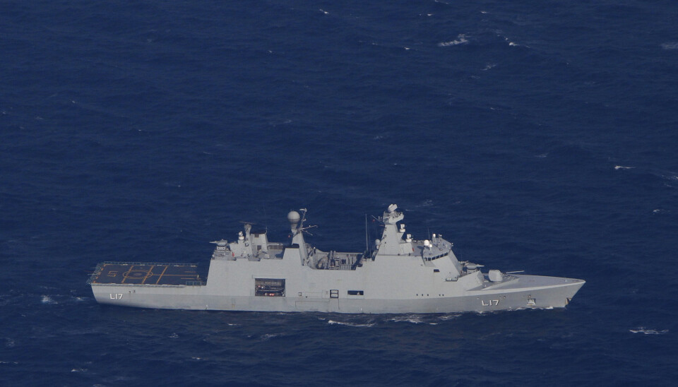 FREGATT: Esbern Snare bidrar i den internasjonale bekjempelsen av piratvirksomhet utenfor vestkysten av Afrika.