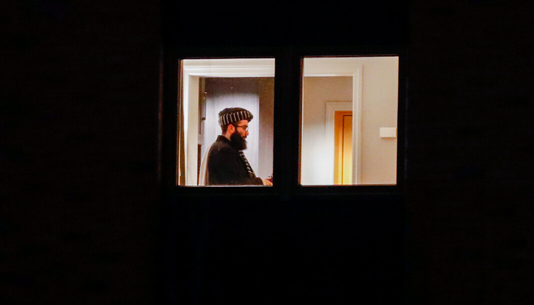 OSLO: Anas Haqqani på Soria Moria hotell. Nå skal han være anmeldt. OSLO: Anas Haqqani på Soria Moria hotell. Nå skal han være anmeldt.