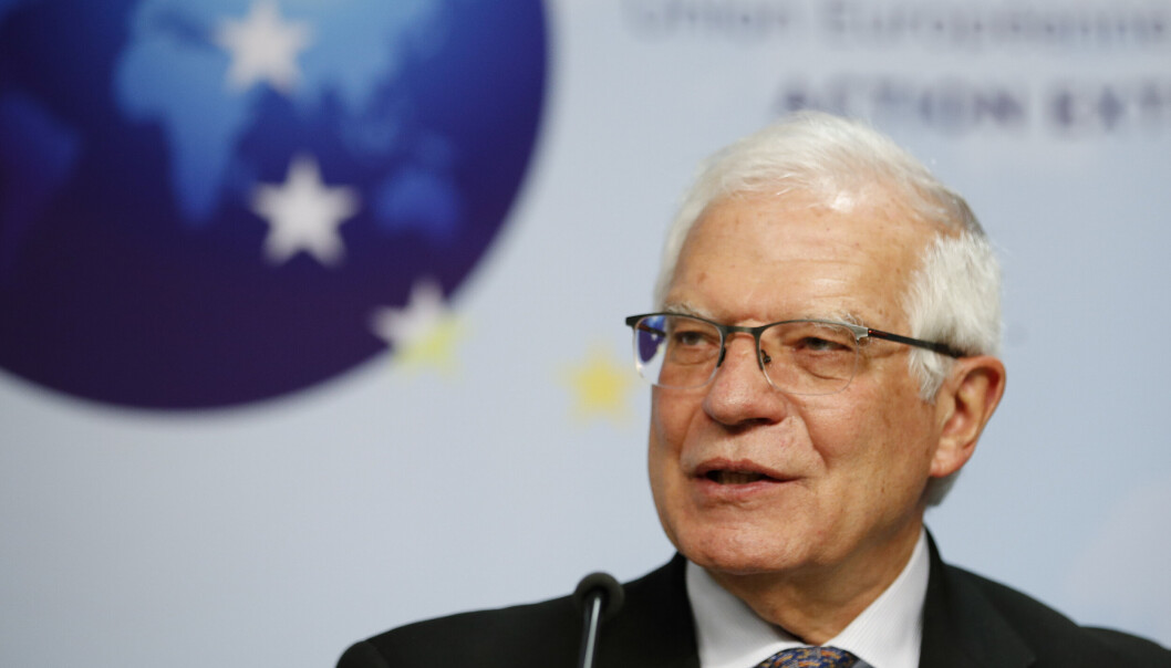 EU: Josep Borrell er EUs høye representant for utenriks- og sikkerhetspolitikk. EU: Josep Borrell er EUs høye representant for utenriks- og sikkerhetspolitikk.