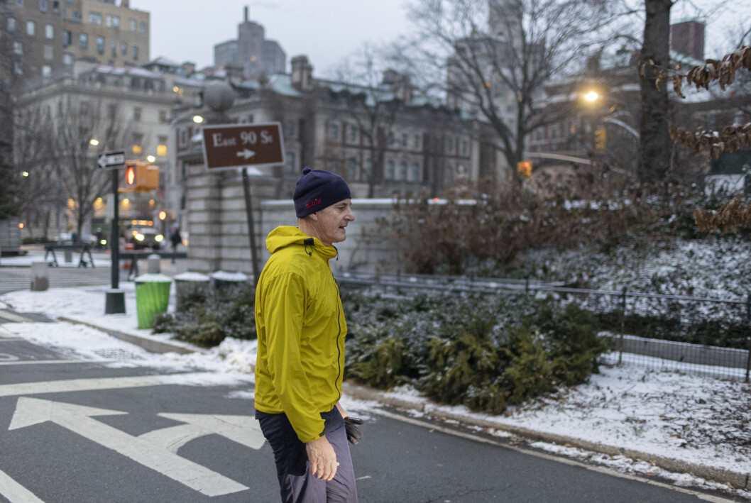 I NEW YORK: Statsminister Jonas Gahr Støre tok seg en joggetur i Central Park under besøket i New York. Han var der i anledning av Norges presidentskap i Sikkerhetsrådet i FN. I NEW YORK: Statsminister Jonas Gahr Støre tok seg en joggetur i Central Park under besøket i New York. Han var der i anledning av Norges presidentskap i Sikkerhetsrådet i FN.