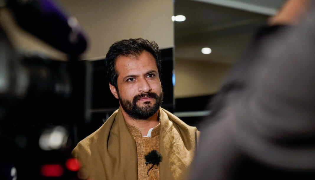 NYTALE: Det er stor forskjell på ord og handling fra Taliban, skriver Mahmoud Farahmand. Bildet viser Shafi Azam fra Taliban i Norge. NYTALE: Det er stor forskjell på ord og handling fra Taliban, skriver Mahmoud Farahmand. Bildet viser Shafi Azam fra Taliban i Norge.