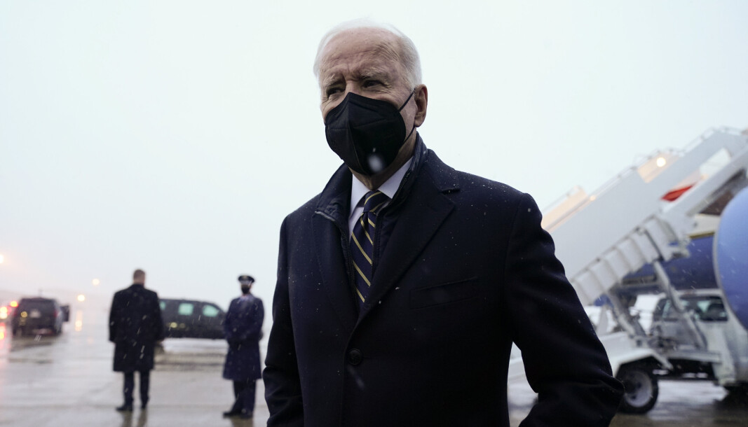 SKAL SENDE SOLDATER: President Joe Biden sa fredag at han skal sende et mindre antall soldater til Øst-Europa. SKAL SENDE SOLDATER: President Joe Biden sa fredag at han skal sende et mindre antall soldater til Øst-Europa.