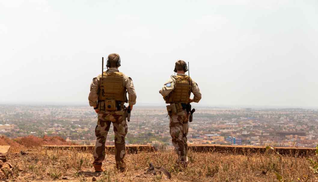 MALI: Norske FN-soldater på rekognoseringsoppdrag utenfor Bamako.