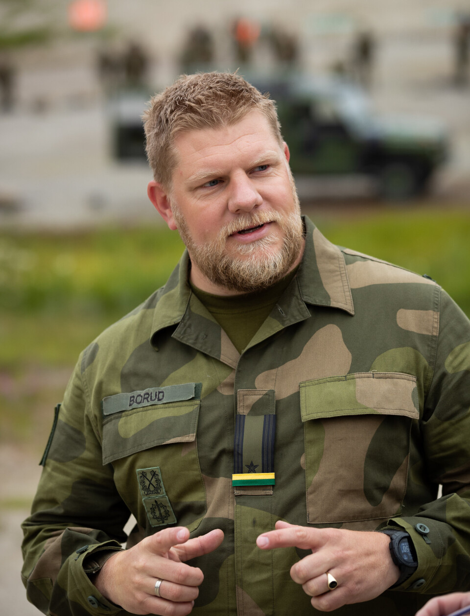 TESTES ÅRLIG: Major Helje Borud har skrevet meningsinnlegget.