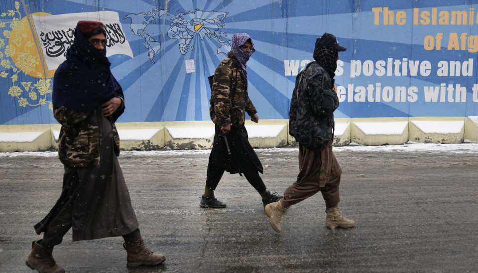 KABUL: Soldater fra Taliban i Kabuls gater, 6. februar 2022.