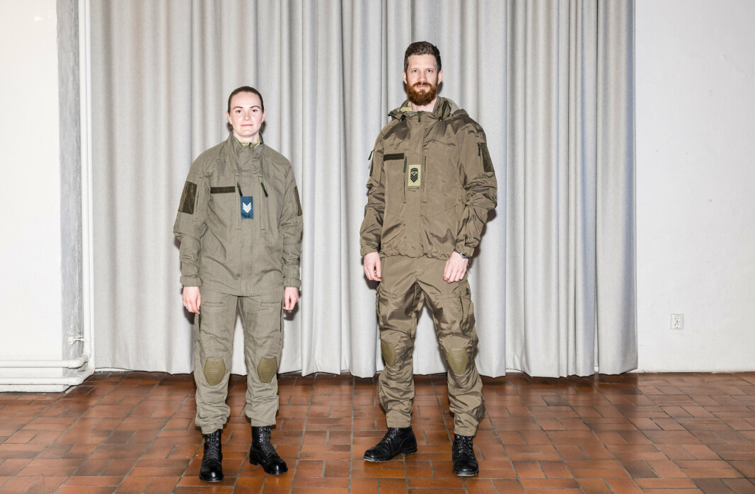 NY UNIFORM: Slik ser designet på Forsvarets nye Nordic Combat Uniform ut. Sverige, Danmark og Finland skal ha like uniformer, med med forskjellige kamuflasjemønster.