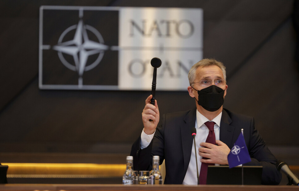 NATO: Jens Stoltenberg leder denne uken Natos forsvarsministermøte.