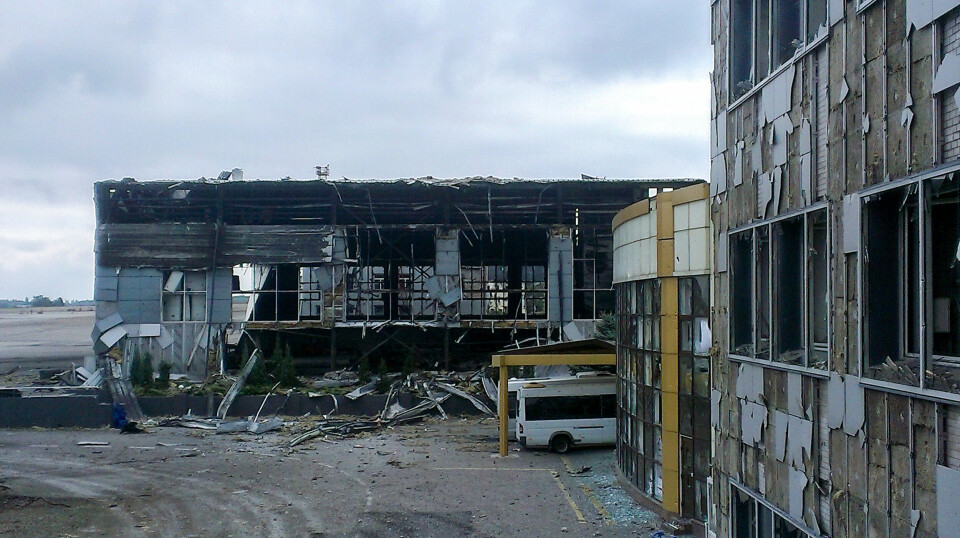Ødelegelsene av flyplassen i Donetsk i 2014