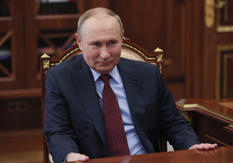 ATOMVÅPEN: Kan Putin være i stand til å ty til atomvåpen, skriver Oddmund Hammerstad. Bildet er fra et møte i Moskva i mars.