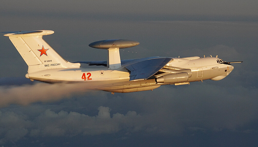 FLY: Forsvarets operative hovedkvarter varsler om «dynamisk» russisk aktivitet i nord. På bildet ser vi et russisk Mainstay fly som ble identifisert over Norskehavet 2. februar 2022. FLY: Forsvarets operative hovedkvarter varsler om «dynamisk» russisk aktivitet i nord. På bildet ser vi et russisk Mainstay fly som ble identifisert over Norskehavet 2. februar 2022.