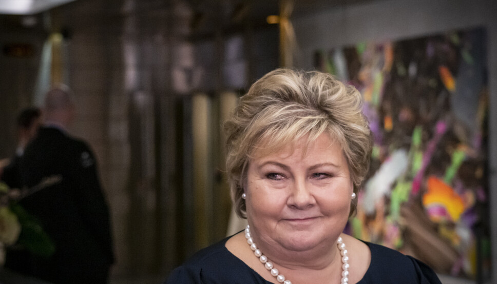 BUDSJETTKONFERANSE: Høyre-leder Erna Solberg tror krigen i Ukraina vil gjøre det nødvendig med en styrket satsing på Forsvaret i Norge.