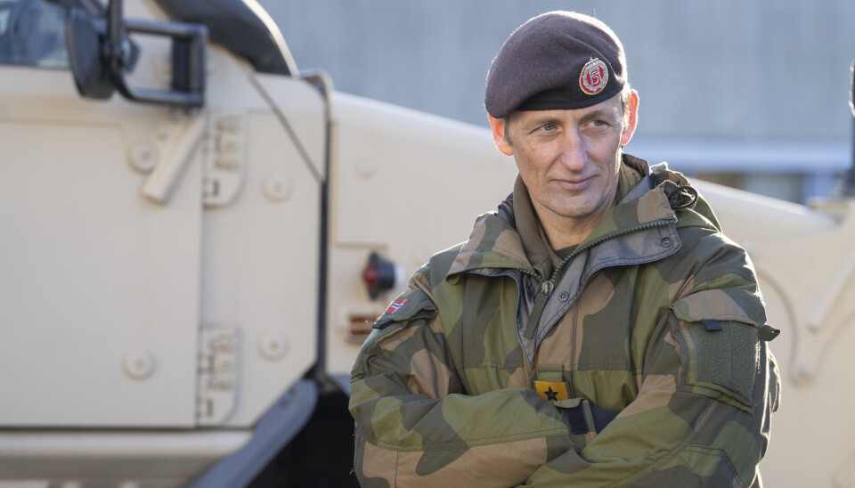 KUTT: Forsvarssjef Eirik Kristoffersen sier det kommer til å bli færre øvelser og tid til trening som følge av budsjettkuttet i Cyberforsvaret, men han mener den digitale sikkerheten er god nok i 2022.