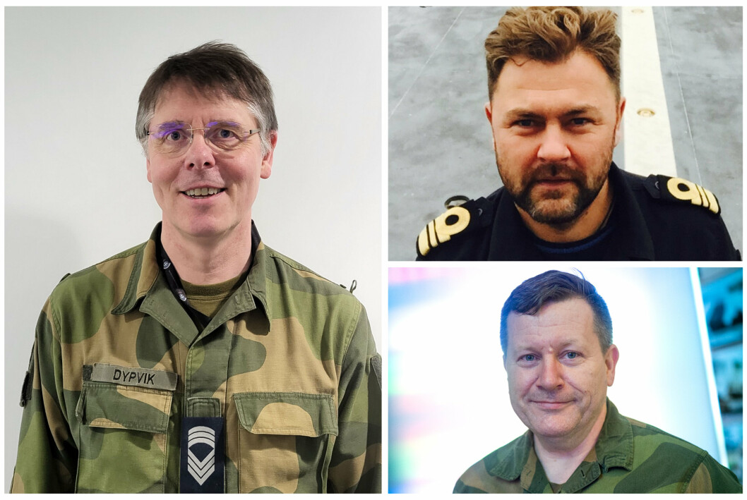 HOVEDVERNEOMBUDENE: Vidar Bjarne Dybvik , Thomas Norman Hansen og Robert Johan Hansen mener Forsvarets viktigste ressurs er personellet.