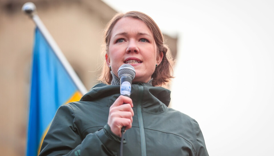 DE GRØNNE: Partileder i Miljøpartiet De Grønne, Une Bastholm, vil at Norge skal gi en form for Marshall-hjelp til Ukraina.