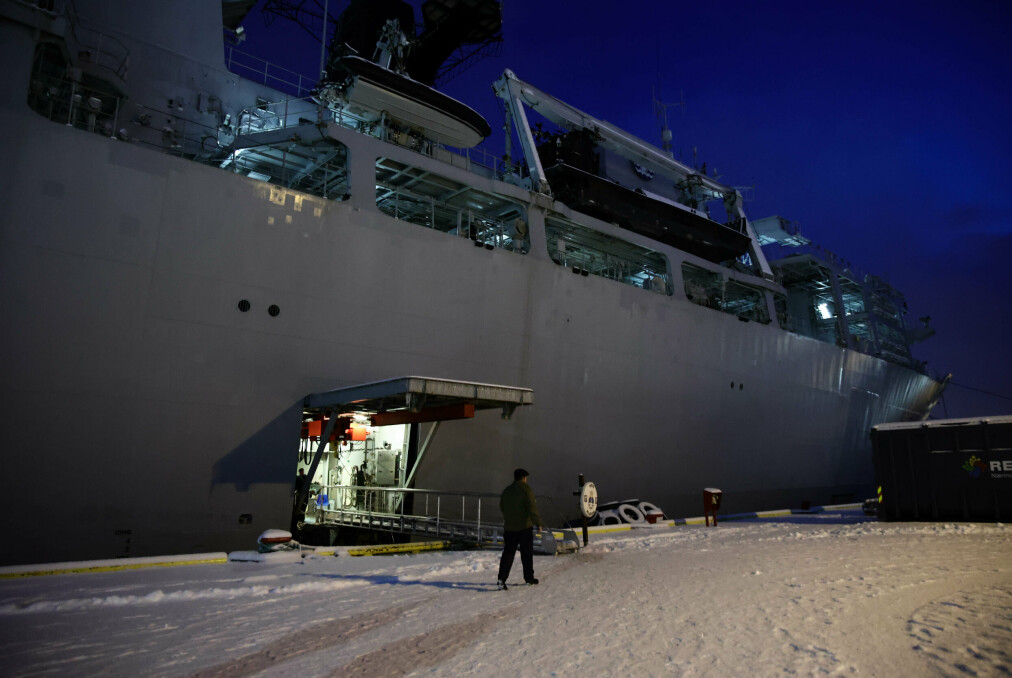 BREIVIKA: HMS Albion til kai i Tromsø. Foto: Sunniva Berggreen Kaalaas/Forsvarets forum.